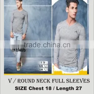 V Neck Body Fit T-Shirts thumbnail-1