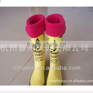 Windproof Lovely Animal Coffee Kids Polar Fleece Fur Rain Boot Warmer Factory thumbnail-6