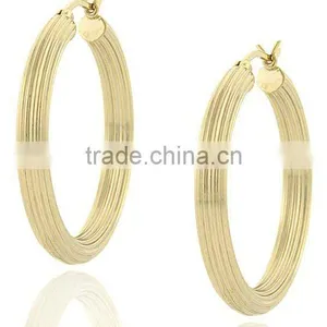 Gold Hoop Earrings, Bangle Earrings, Fashion Bangle Earrings, Earrings Jewelry,Bangles Hoop Earring. thumbnail-1