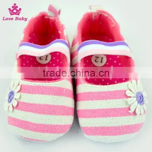 Fashion Stripes Newborn Crib Shoes Baby Shoes Toddlers Soft Shoes thumbnail-2