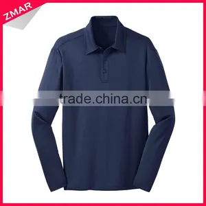 Wholesale Polo Collar t Shirt Women Cotton Latest Design Long Sleeve Ladies t Shirt thumbnail-1