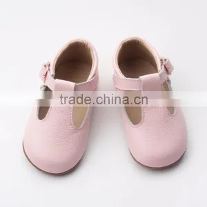 Summer t Bar Leather Baby Shoe Leather Shoes 2017 thumbnail-1