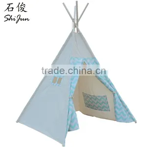 ShiJ Tipi Chevron Cotton Kids Teepee thumbnail-1