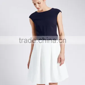 Monochrome Fit & Flare Dress New thumbnail-1