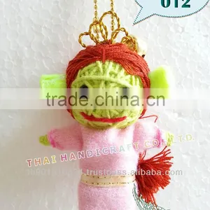 Handmade Keychains Keyrings Voodoo Doll String Accessories Bag Gifts thumbnail-1