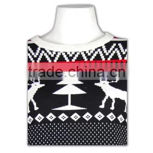 ISO9001/BSCI Latest Design Women Winter Knitted Partter Sweater thumbnail-5