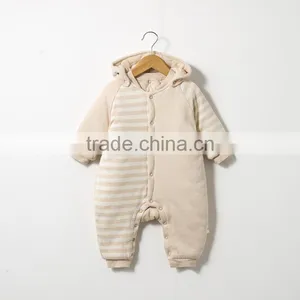 Wholesale Thickened Comfortable Baby Playsuit Organic Baby Onesie thumbnail-1