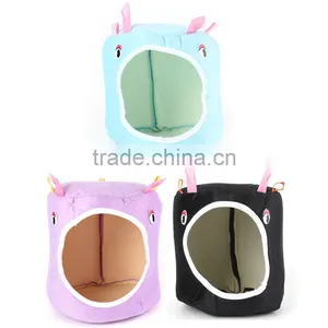 NEW Hot Sale 2 Sizes Cute Hammock for Ferret Rabbit Rat Hamster Parrot Squirrel Hanging Bed Pet Toy House thumbnail-1