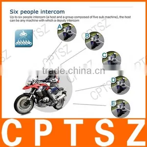 V6-1200 Wireless Communication System Motorcycle Helmet Intercom Headset BT Bluetooth Intercom Bluetooth Walkie Talkie thumbnail-5