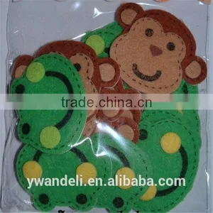Felt/Felties Frog/Monkey Stickers, Children's Crafts Stickers/Cardmaking/Scrapbooking Stickers thumbnail-1