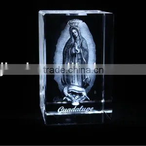 Good K9 Crystal 3d Photo Crystal Cube for Religion thumbnail-1