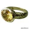 Sell 10K Solid Gold With Natural Citrine, Peridot, Real Diamond Ring (New Design) thumbnail-1