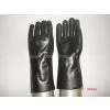 Supply Black PVC Coated Gloves Gauntlet 35cm thumbnail-2