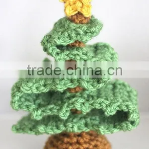 Hand Knitting Kits Diy Crochet Christmas Tree thumbnail-1