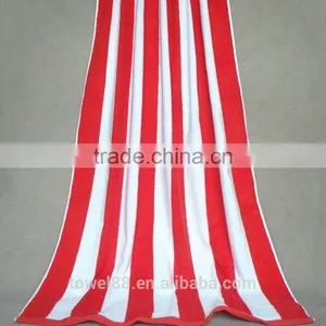100% Combed Cotton Striped Sun Lounger Sunbed Towel thumbnail-3