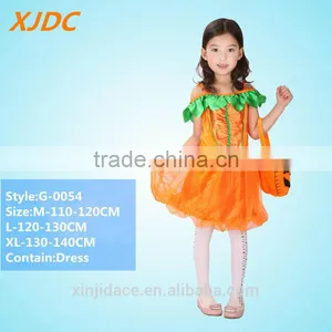 Fashion Baby Halloween Holidays Lace Tutu Pumpkin Costume for Girl thumbnail-4