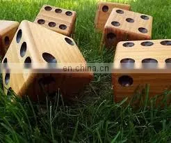 Wholesale Factory Price Outside Wooden Giant Dice Yard Dice Game thumbnail-6