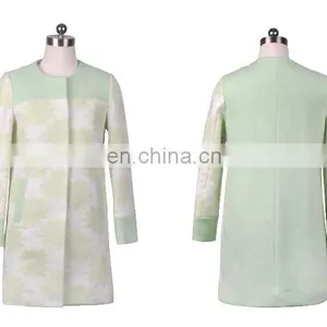 Women Clothing Wholesale Winter Fashion Floral Woolen Coat thumbnail-1