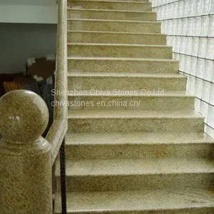 G682 Rusty Yellow Polished Granite Tiles Granite Floor Tiles Granite Slabs thumbnail-2