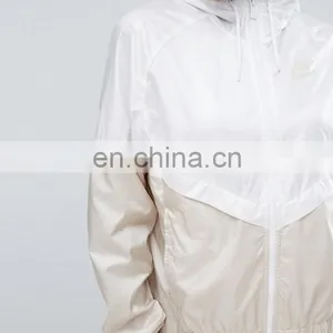 Wholesale Classic Women Nylon Custom Plain Bomber Sports Jacket thumbnail-4