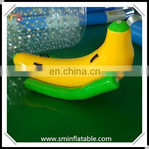 Commercial Popular Inflatable Banana Water Seesaw, Floating Water Seesaw for Promotion thumbnail-1