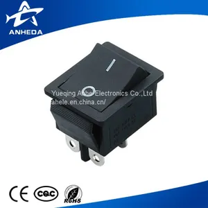 High Quality 20a 125v 16a 250v ac Kcd4 Hy12 Red Black Rocker Switch T85 thumbnail-1