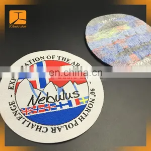 Handmade Embroidery Logo Woven Badge,Customized Fabric Woven Badge thumbnail-1