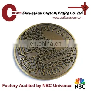 Custom Cheap Souvenir Fake Silver Metal Coin thumbnail-3