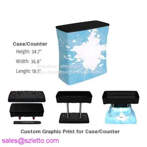Custom Printed Advertising Equipment Aluminum Portable Tension Fabric Display thumbnail-4