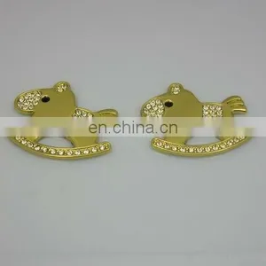 Metal Rhinestone Pendants Mobile Phone Strap Pendent Keychain thumbnail-4