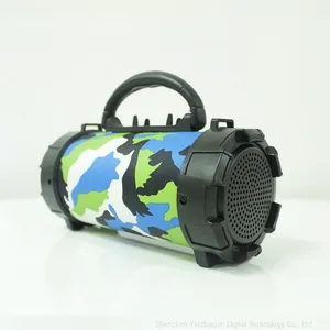 New Portable Round Speaker Amplifier Wireless Bluetooth Bazooka Speaker Earphone Karaoke Player thumbnail-4