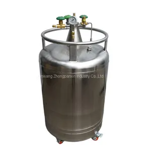 Stainless Steel Self-pressuring Dewar for Storage and Dispensing Liquid Nitrogen YDZ 10L-1000L thumbnail-1
