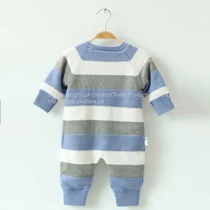 Knitted Newborn 100% Cotton Baby Rompers Infant Toddlers Clothing Pajama Romper thumbnail-1