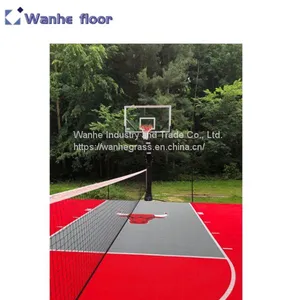 HOT HOT HOT Multi-purpose pp Tile Used Synthetic Volleyball Sport Court Flooring Mat thumbnail-5