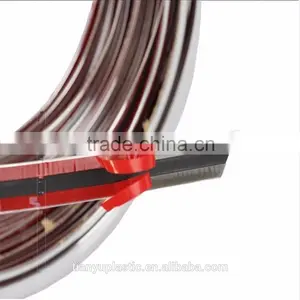Chrome Front Rear Bumper Door Edge Lip Guard Protection Overlay Molding Trim thumbnail-2