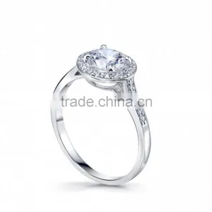 14K Gold Semi Mount Engagement Ring With Diamonds thumbnail-1