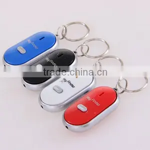 Anti-lost Key Finder Whistle Keychain With Light and Sound thumbnail-1