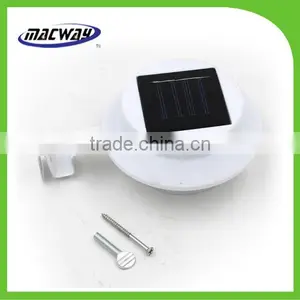 Outdoor 3LED Garden Wall Fence Solar Gutter Led Light thumbnail-1