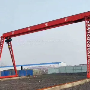 MH Type10 Ton General Gantry Crane, Gantry Crane, Main Girder Box Support Leg Gantry Crane, Rail Type Small Crane thumbnail-1