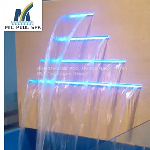 Stainless Steel 304 and 316 Pool Cascade Spa Jet Swimming Pool Waterfall Fountain thumbnail-1