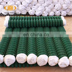 Green PVC Coated Chain Link Wire Mesh Fence thumbnail-3
