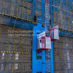 Sc200/200 Construction Elevator 2t/2t Double Cages Building Hoist thumbnail-3