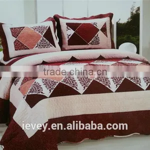 China High Quality Best Price Reactive Printed Cotton Home Goods Patchwork Bedspread thumbnail-1