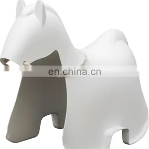 Hot Selling Design Furniture Horse Child Toy Plush Kids Wooden Stool Animal Foot Stool With Storage Shoes Changing Footstool thumbnail-1