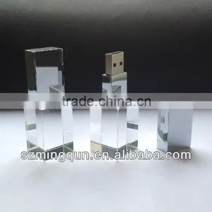 New Product Heart Shape Crystal USB Stick With LED Light Inside Gadget thumbnail-3