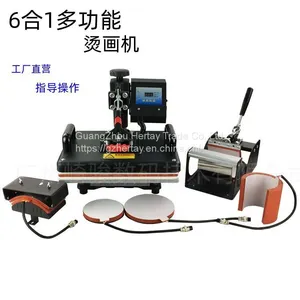 Guangzhou Factory Low Price DIY Transfer,Tshirt Press Machine,advanced Digital 6 in 1 Transfer Equipment thumbnail-1