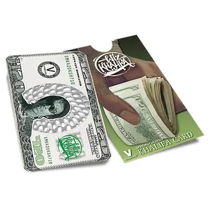 Wholesale Custom Logo Credit Stainless Steel Metal Herb Weed Grinder Cards thumbnail-3