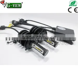 hi lo Beam Auto Led Headlight 4500lm h4 Auto Bulb High Power thumbnail-1