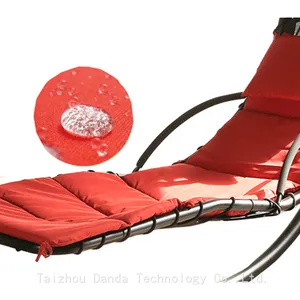 Modern Style Outdoor Metal Hanging Canopy Bed Swing Chair High Quality Sun Lounger Garden Hotels Home Living Bedroom Courtyard Use thumbnail-3