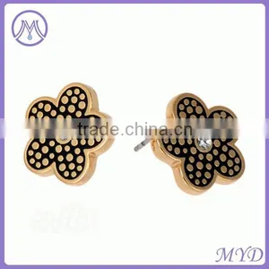 Fashion Enamel Owl Shape Stud Earrings thumbnail-5